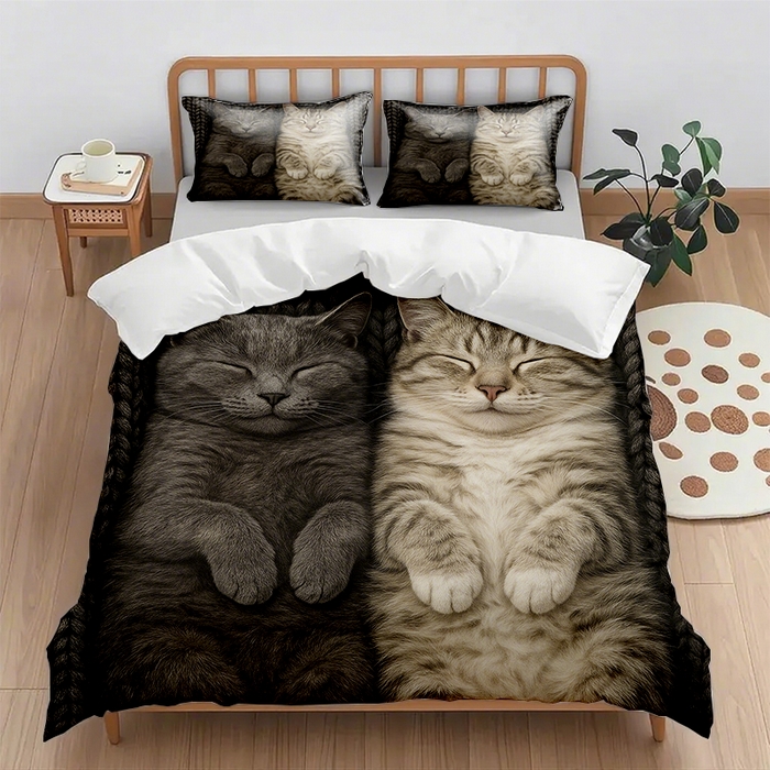 91家纺网 家纺一手货源 找家纺 （总2）轩贝雅 2025新款跨境Pod工厂数码印花被套套装（被套+枕套）第六批