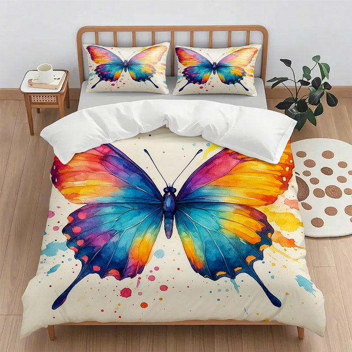 91家纺网 家纺一手货源 找家纺 （总2）轩贝雅 2025新款跨境Pod工厂数码印花被套套装（被套+枕套）第六批