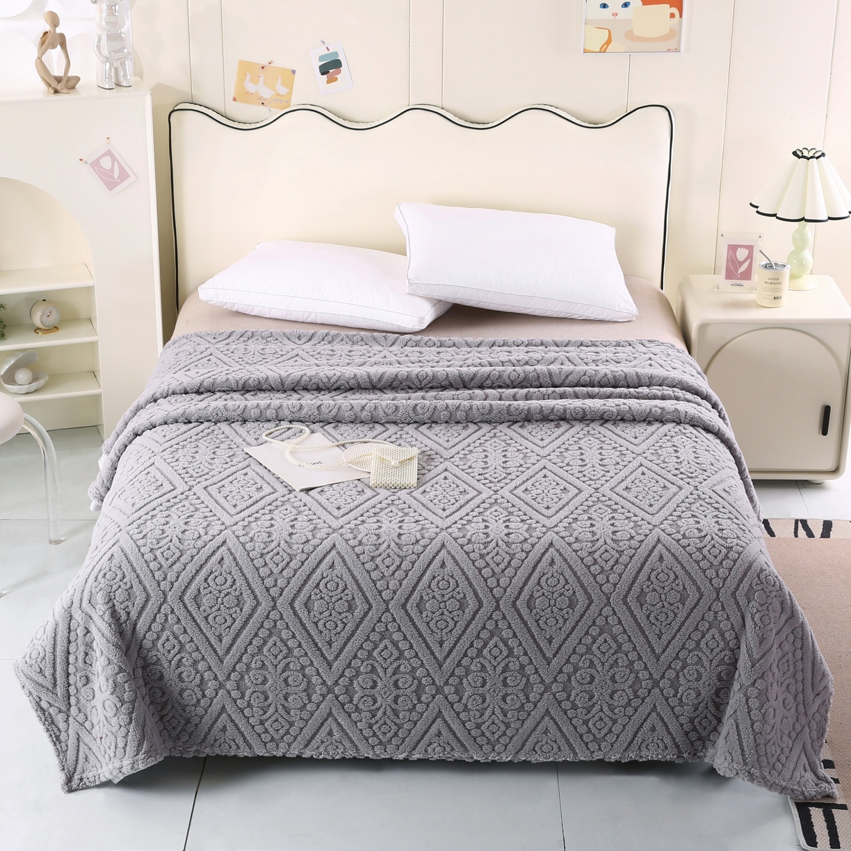 91家纺网 家纺一手货源 找家纺 （总）巴木赫 2025新款如意阁塔芙绒毯子毛毯