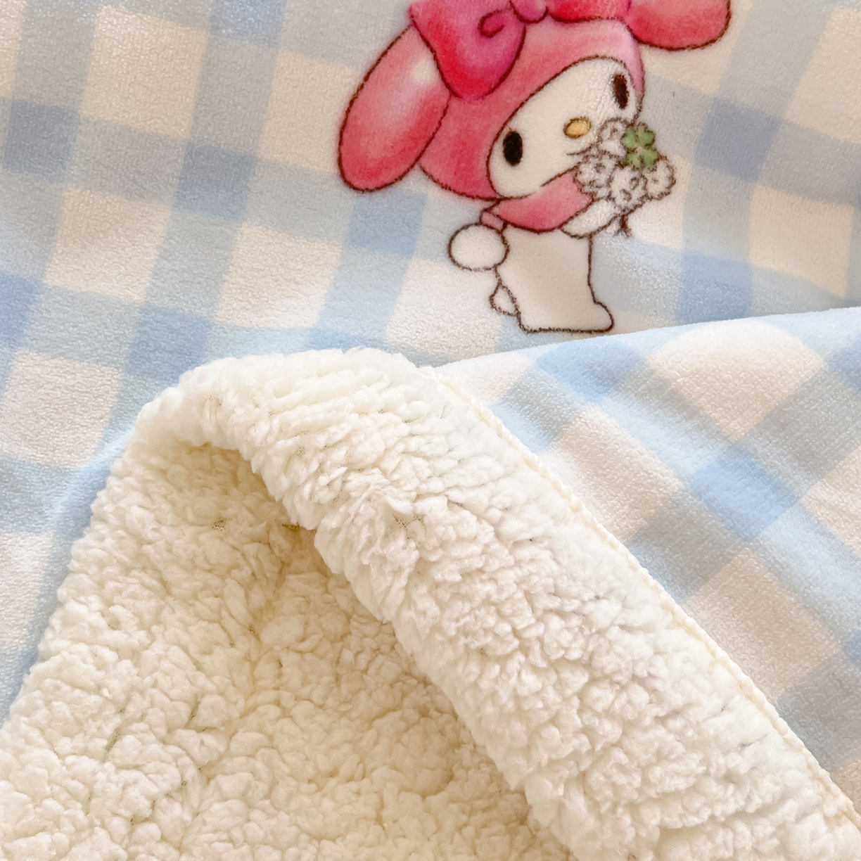 91家纺网 家纺一手货源 找家纺 金爱家 2025新款A类三丽鸥正版授权少女可爱卡通加厚牛奶绒羊羔绒毛毯多功能四季毛毯毯子 绒毛毯-MT三丽鸥梦幻甜心