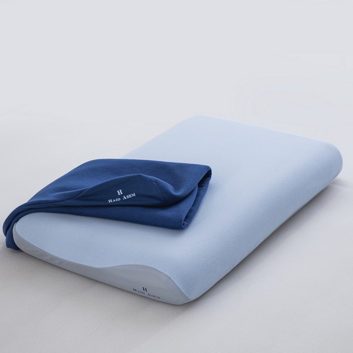 91家纺网 家纺一手货源 找家纺 大黄蜂家居家纺 2025新款星球二代深睡记忆枕套Pro 岩溪蓝