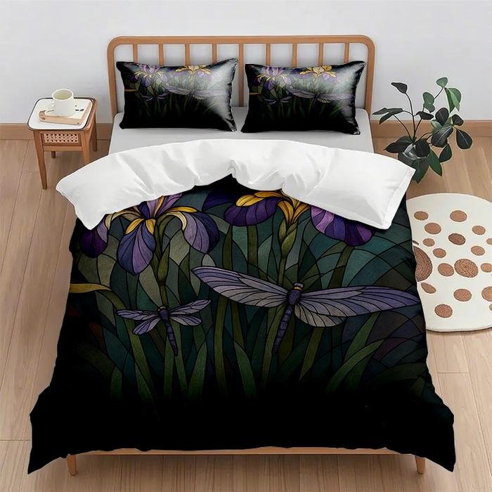 91家纺网 家纺一手货源 找家纺 （总2）轩贝雅 2025新款跨境Pod工厂数码印花被套套装（被套+枕套）第六批