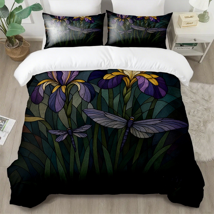 91家纺网 家纺一手货源 找家纺 （总2）轩贝雅 2025新款跨境Pod工厂数码印花被套套装（被套+枕套）第六批