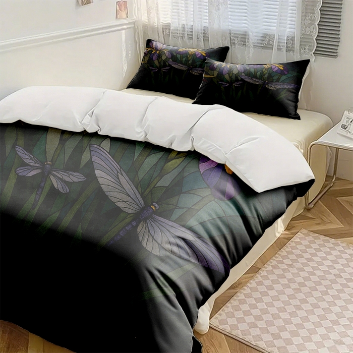 91家纺网 家纺一手货源 找家纺 （总2）轩贝雅 2025新款跨境Pod工厂数码印花被套套装（被套+枕套）第六批