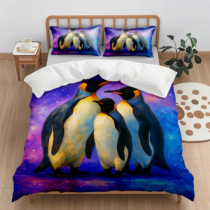 91家纺网 家纺一手货源 找家纺 （总2）轩贝雅 2025新款跨境Pod工厂数码印花被套套装（被套+枕套）第六批