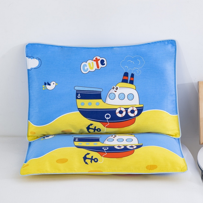 91家纺网 家纺一手货源 找家纺 大黄蜂家居家纺 2025新款纯棉卡通定位枕套 航海家