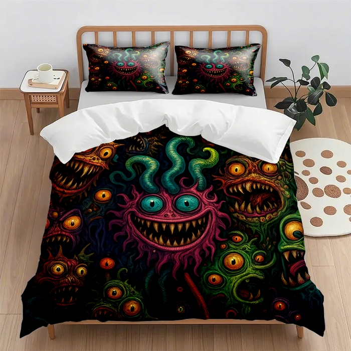 91家纺网 家纺一手货源 找家纺 （总1）轩贝雅 2025新款跨境Pod工厂数码印花被套套装（被套+枕套）第七批