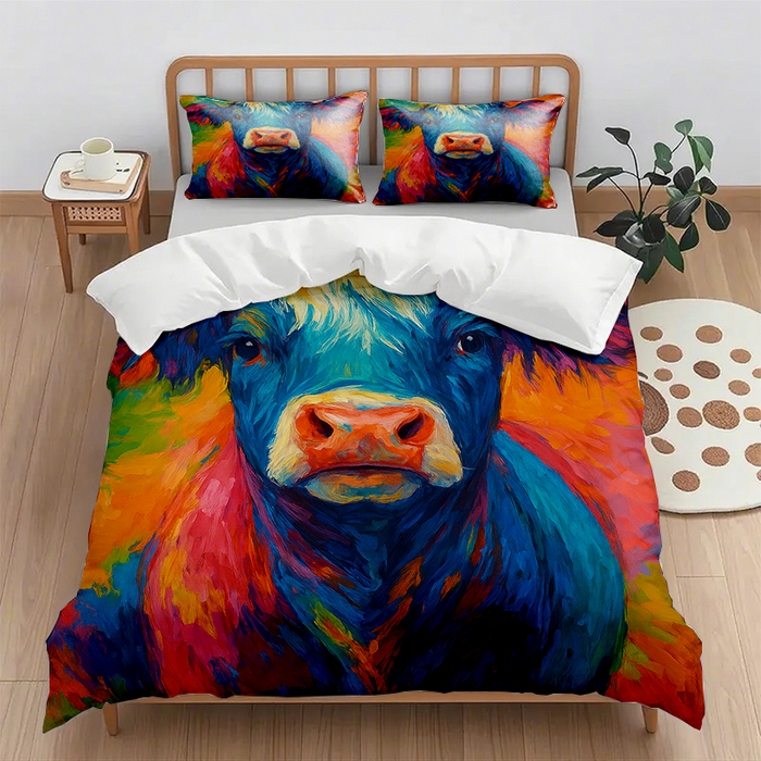 91家纺网 家纺一手货源 找家纺 （总1）轩贝雅 2025新款跨境Pod工厂数码印花被套套装（被套+枕套）第七批