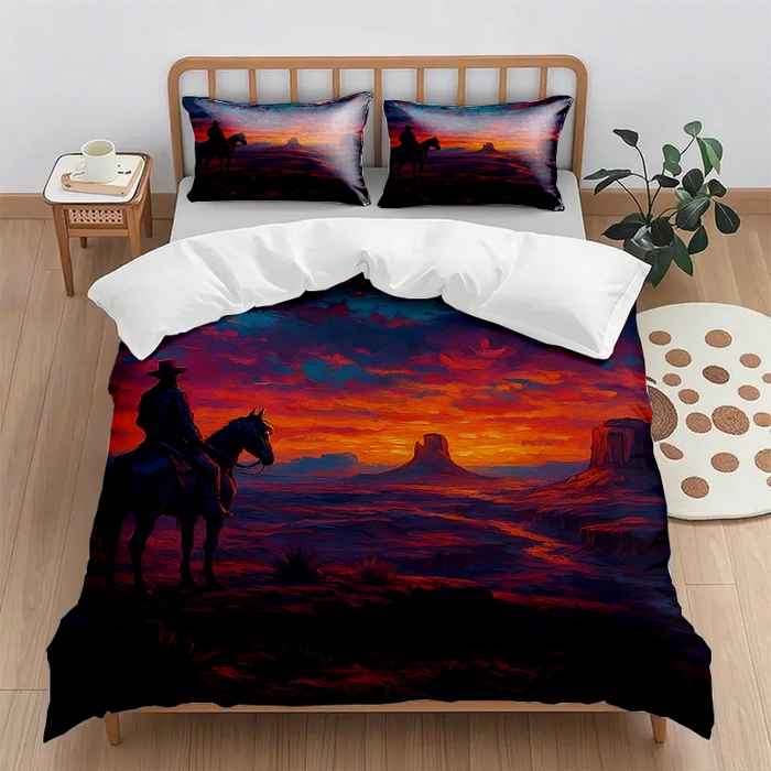 91家纺网 家纺一手货源 找家纺 （总1）轩贝雅 2025新款跨境Pod工厂数码印花被套套装（被套+枕套）第七批