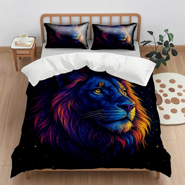 91家纺网 家纺一手货源 找家纺 （总1）轩贝雅 2025新款跨境Pod工厂数码印花被套套装（被套+枕套）第七批