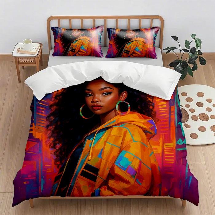 91家纺网 家纺一手货源 找家纺 （总1）轩贝雅 2025新款跨境Pod工厂数码印花被套套装（被套+枕套）第七批