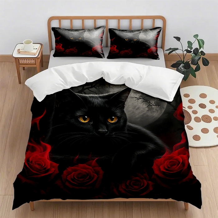 91家纺网 家纺一手货源 找家纺 （总1）轩贝雅 2025新款跨境Pod工厂数码印花被套套装（被套+枕套）第七批