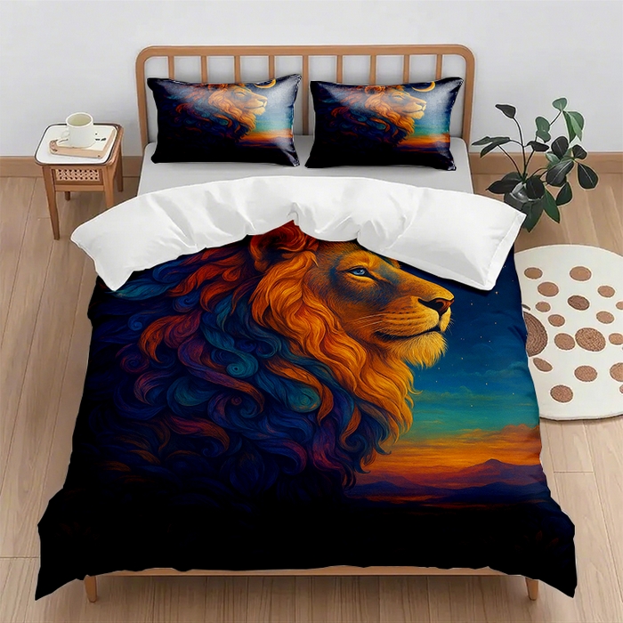 91家纺网 家纺一手货源 找家纺 （总1）轩贝雅 2025新款跨境Pod工厂数码印花被套套装（被套+枕套）第七批