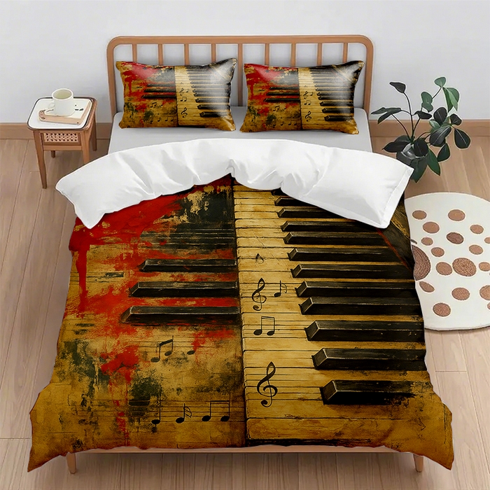 91家纺网 家纺一手货源 找家纺 （总1）轩贝雅 2025新款跨境Pod工厂数码印花被套套装（被套+枕套）第七批