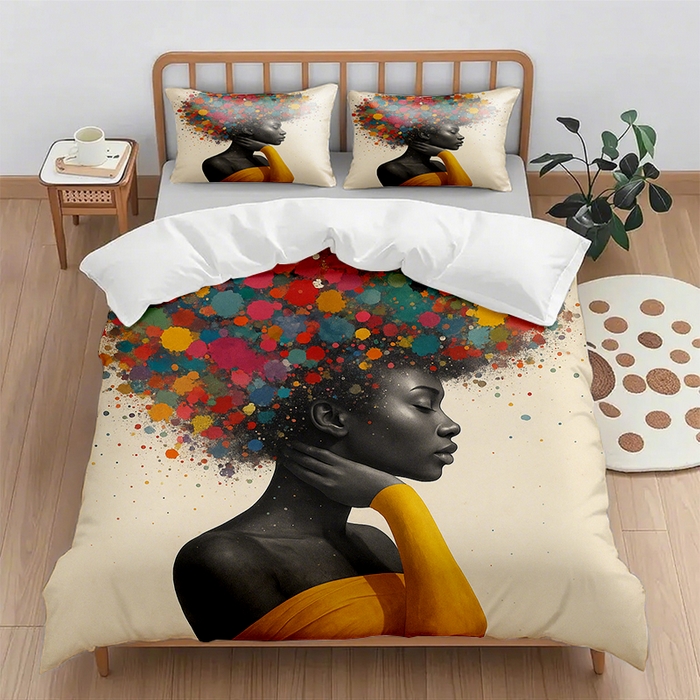 91家纺网 家纺一手货源 找家纺 （总1）轩贝雅 2025新款跨境Pod工厂数码印花被套套装（被套+枕套）第七批