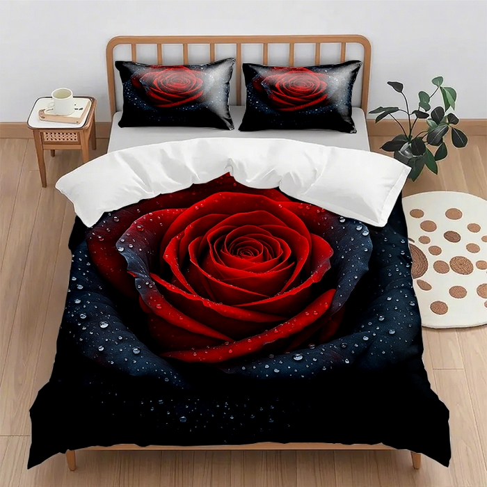 91家纺网 家纺一手货源 找家纺 （总1）轩贝雅 2025新款跨境Pod工厂数码印花被套套装（被套+枕套）第七批