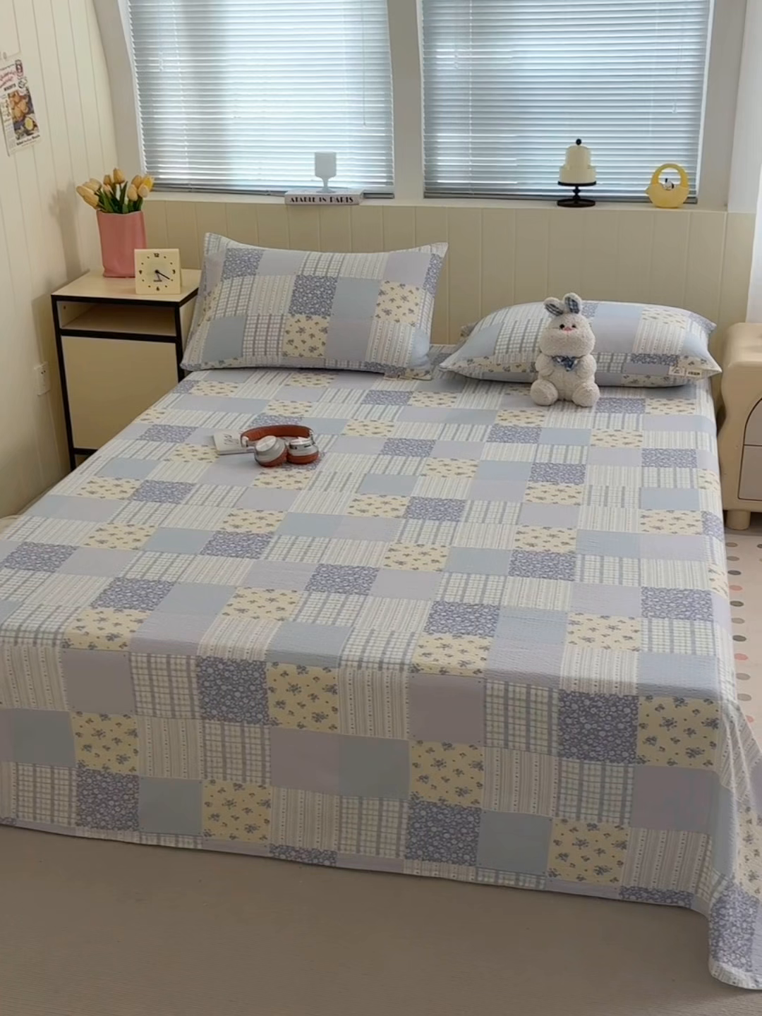 91家纺网 家纺一手货源 找家纺 （总）青泽家纺 2025新款双层纱床单单品床单单件单床单