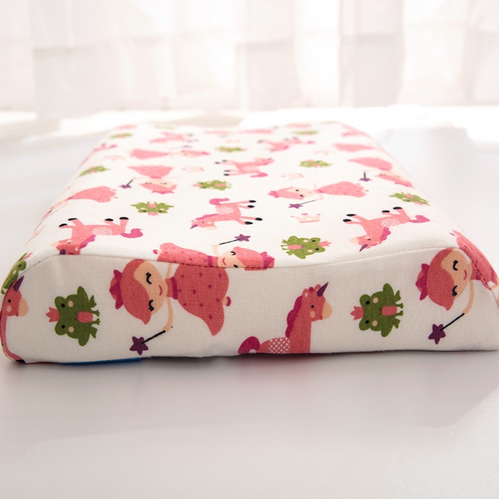 91家纺网 家纺一手货源 找家纺 大黄蜂家居家纺 2025新款针织棉儿童乳胶枕 小公主