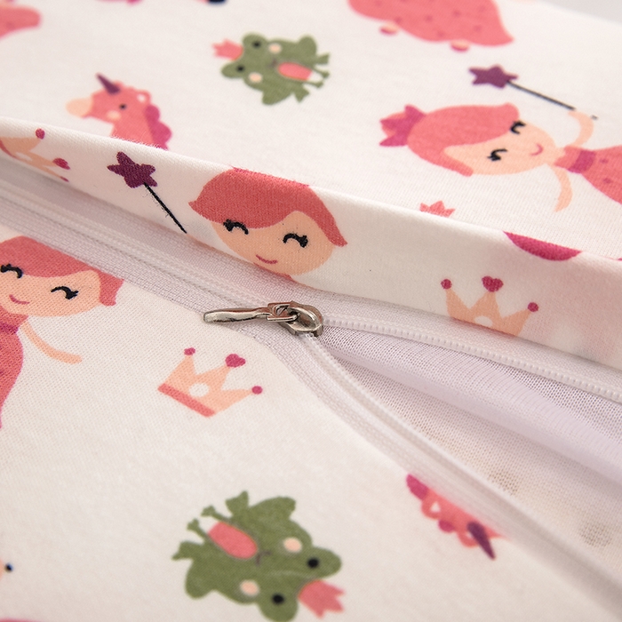 91家纺网 家纺一手货源 找家纺 大黄蜂家居家纺 2025新款针织棉儿童乳胶枕 小公主