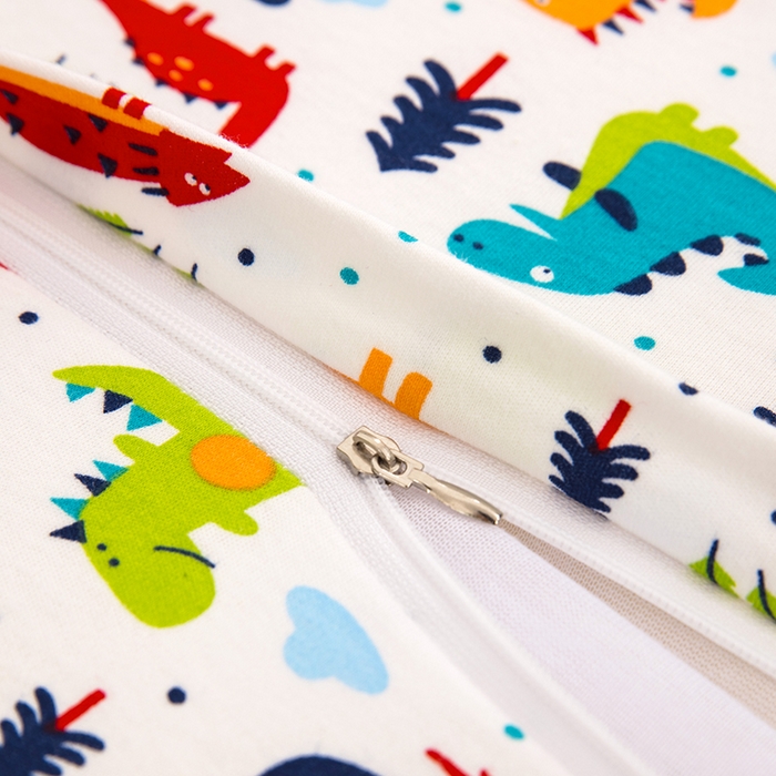 91家纺网 家纺一手货源 找家纺 大黄蜂家居家纺 2025新款针织棉儿童乳胶枕 小恐龙