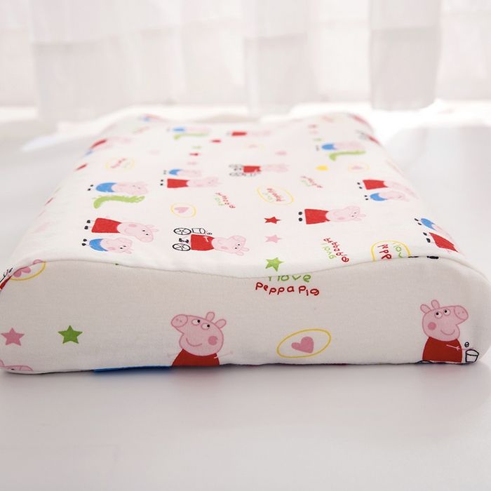 91家纺网 家纺一手货源 找家纺 大黄蜂家居家纺 2025新款针织棉儿童乳胶枕 小猪佩奇