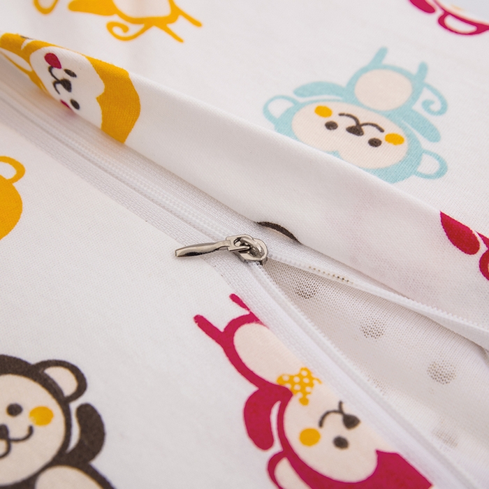 91家纺网 家纺一手货源 找家纺 大黄蜂家居家纺 2025新款针织棉儿童乳胶枕 小猴子