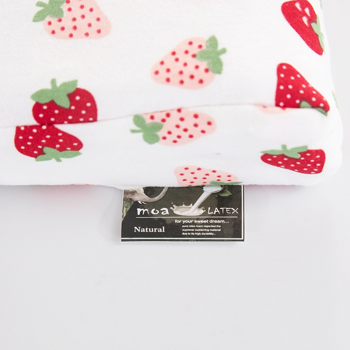 91家纺网 家纺一手货源 找家纺 大黄蜂家居家纺 2025新款针织棉儿童乳胶枕 小草莓