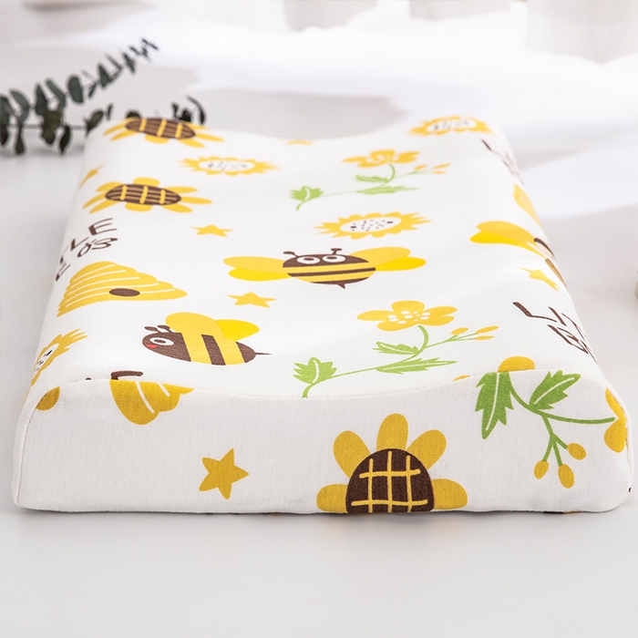 91家纺网 家纺一手货源 找家纺 大黄蜂家居家纺 2025新款针织棉儿童乳胶枕 小蜜蜂