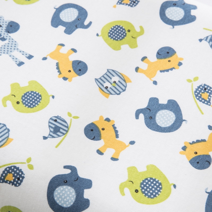 91家纺网 家纺一手货源 找家纺 大黄蜂家居家纺 2025新款针织棉儿童乳胶枕 小象-蓝