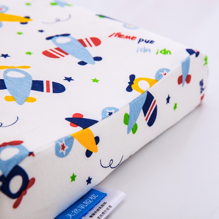 91家纺网 家纺一手货源 找家纺 大黄蜂家居家纺 2025新款针织棉儿童乳胶枕 小飞机