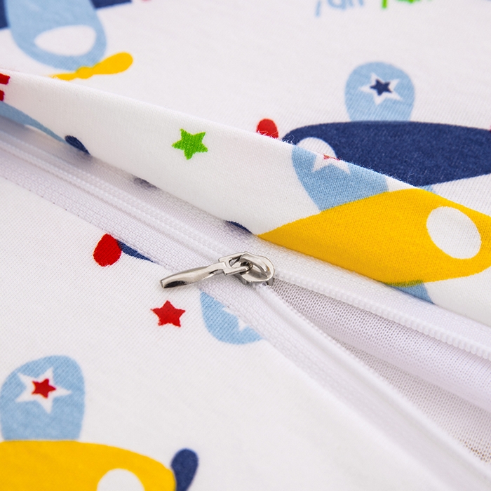 91家纺网 家纺一手货源 找家纺 大黄蜂家居家纺 2025新款针织棉儿童乳胶枕 小飞机