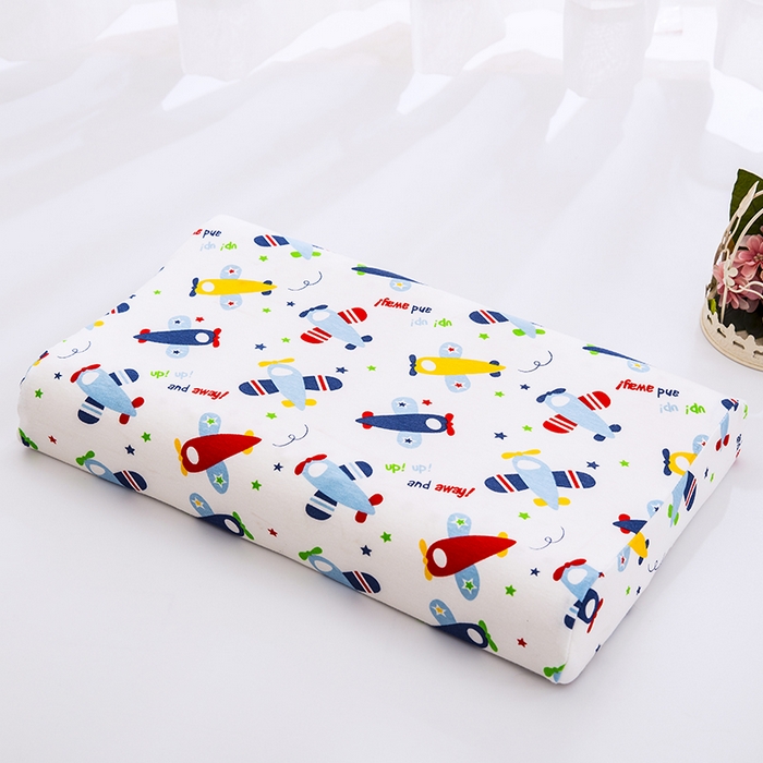 91家纺网 家纺一手货源 找家纺 大黄蜂家居家纺 2025新款针织棉儿童乳胶枕 小飞机