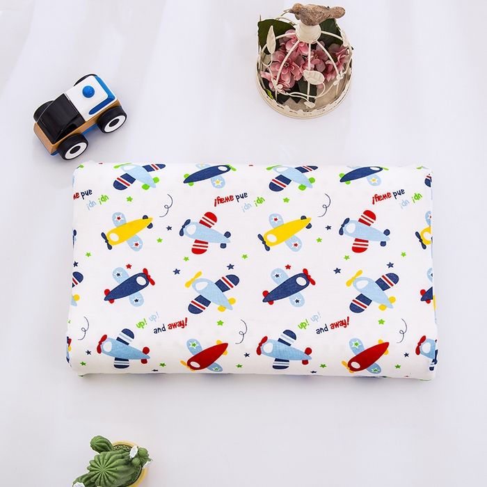 91家纺网 家纺一手货源 找家纺 大黄蜂家居家纺 2025新款针织棉儿童乳胶枕 小飞机