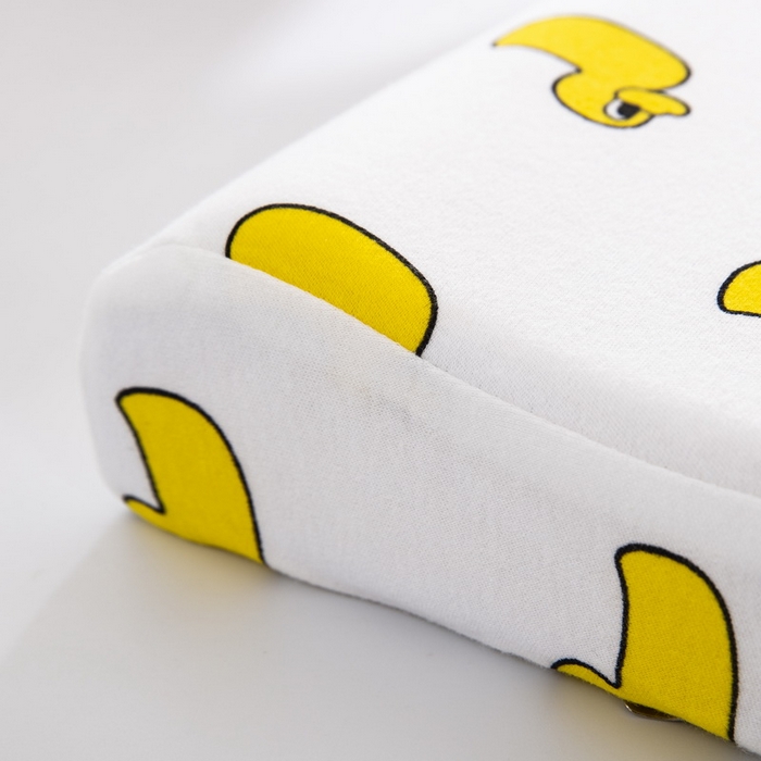 91家纺网 家纺一手货源 找家纺 大黄蜂家居家纺 2025新款针织棉儿童乳胶枕 小鸭子