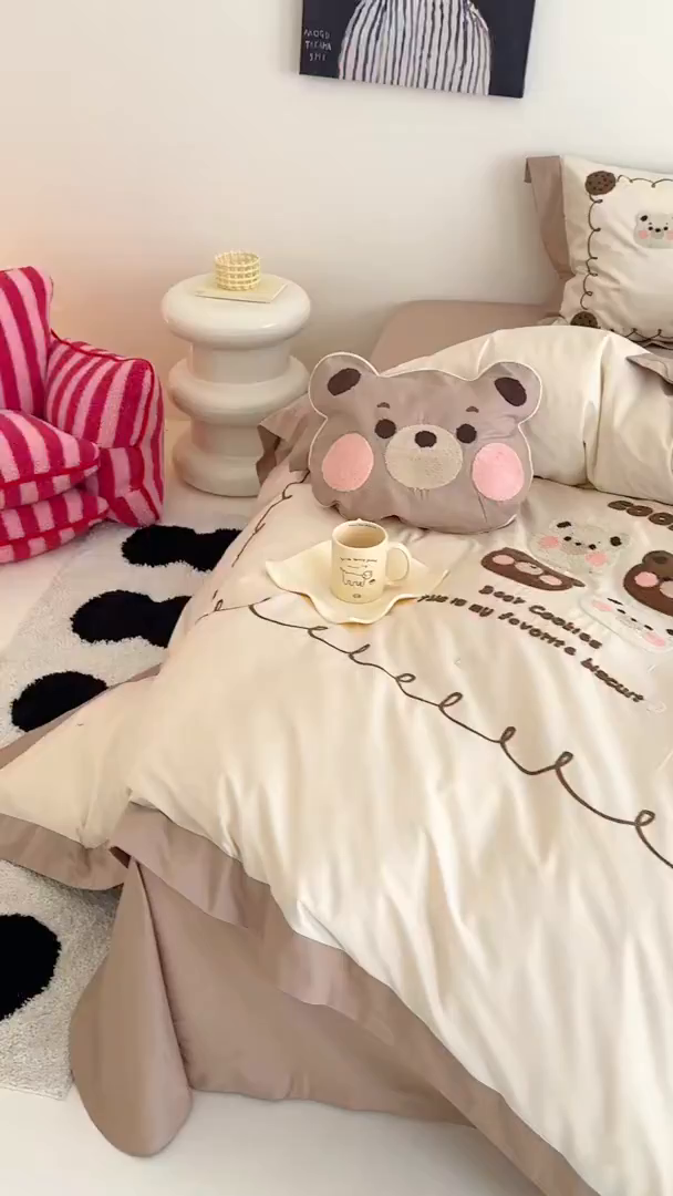 91家纺网 家纺一手货源 找家纺 （总）西西家居 2025新款100支长绒棉澳棉四件套-