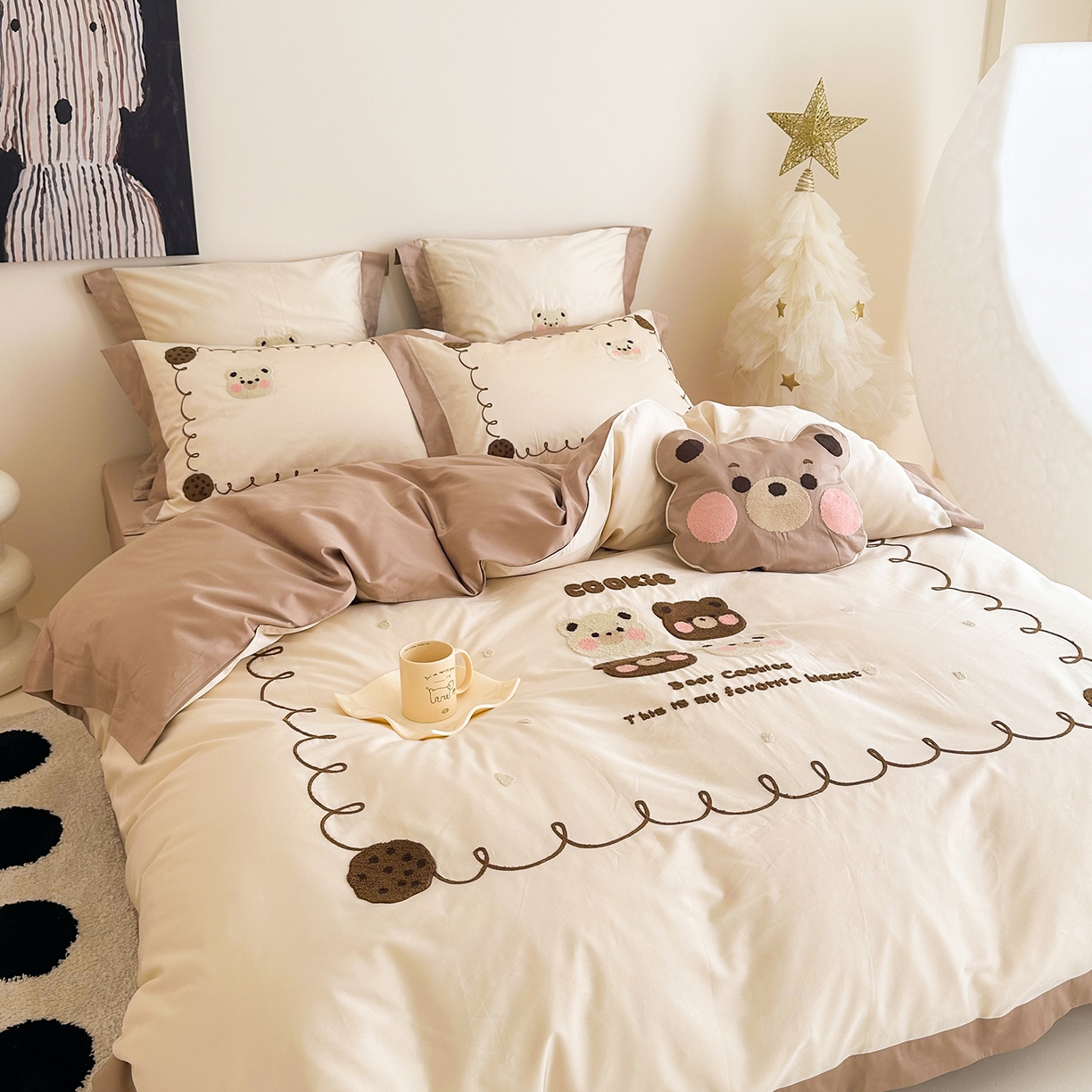 91家纺网 家纺一手货源 找家纺 （总）西西家居 2025新款100支长绒棉澳棉四件套-