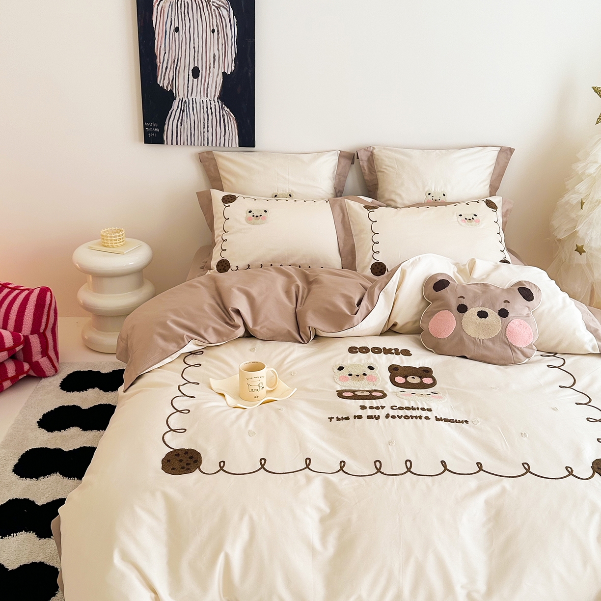 91家纺网 家纺一手货源 找家纺 （总）西西家居 2025新款100支长绒棉澳棉四件套-