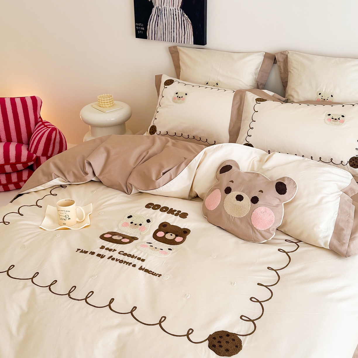 91家纺网 家纺一手货源 找家纺 （总）西西家居 2025新款100支长绒棉澳棉四件套-