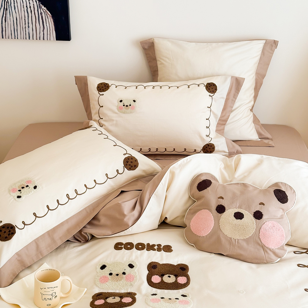 91家纺网 家纺一手货源 找家纺 （总）西西家居 2025新款100支长绒棉澳棉四件套-