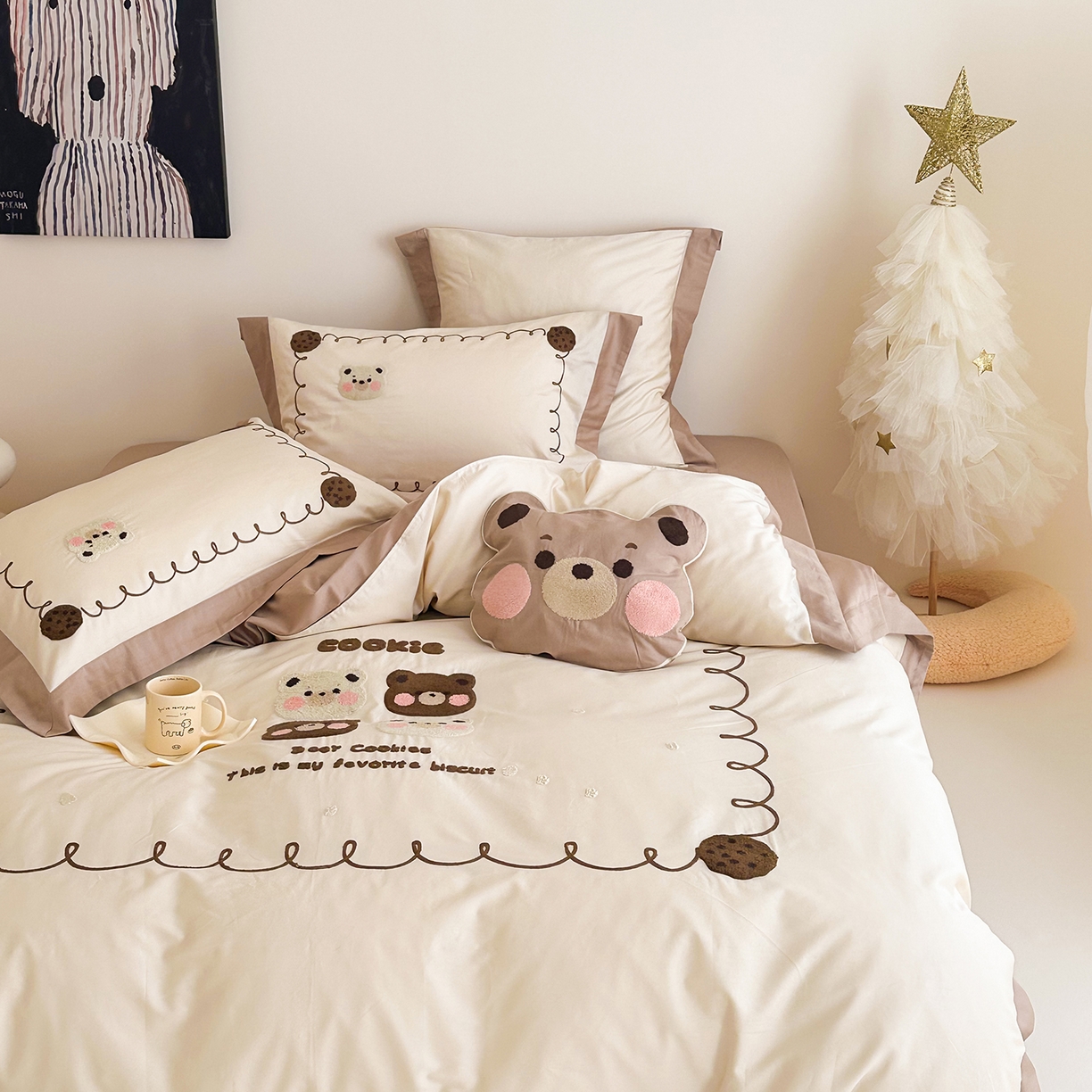 91家纺网 家纺一手货源 找家纺 （总）西西家居 2025新款100支长绒棉澳棉四件套-