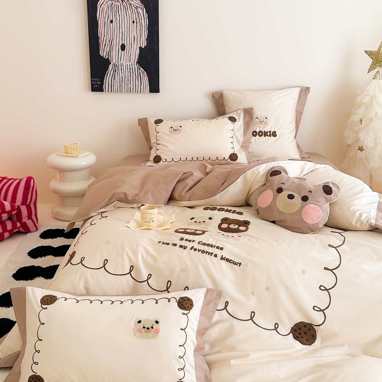 91家纺网 家纺一手货源 找家纺 （总）西西家居 2025新款100支长绒棉澳棉四件套-