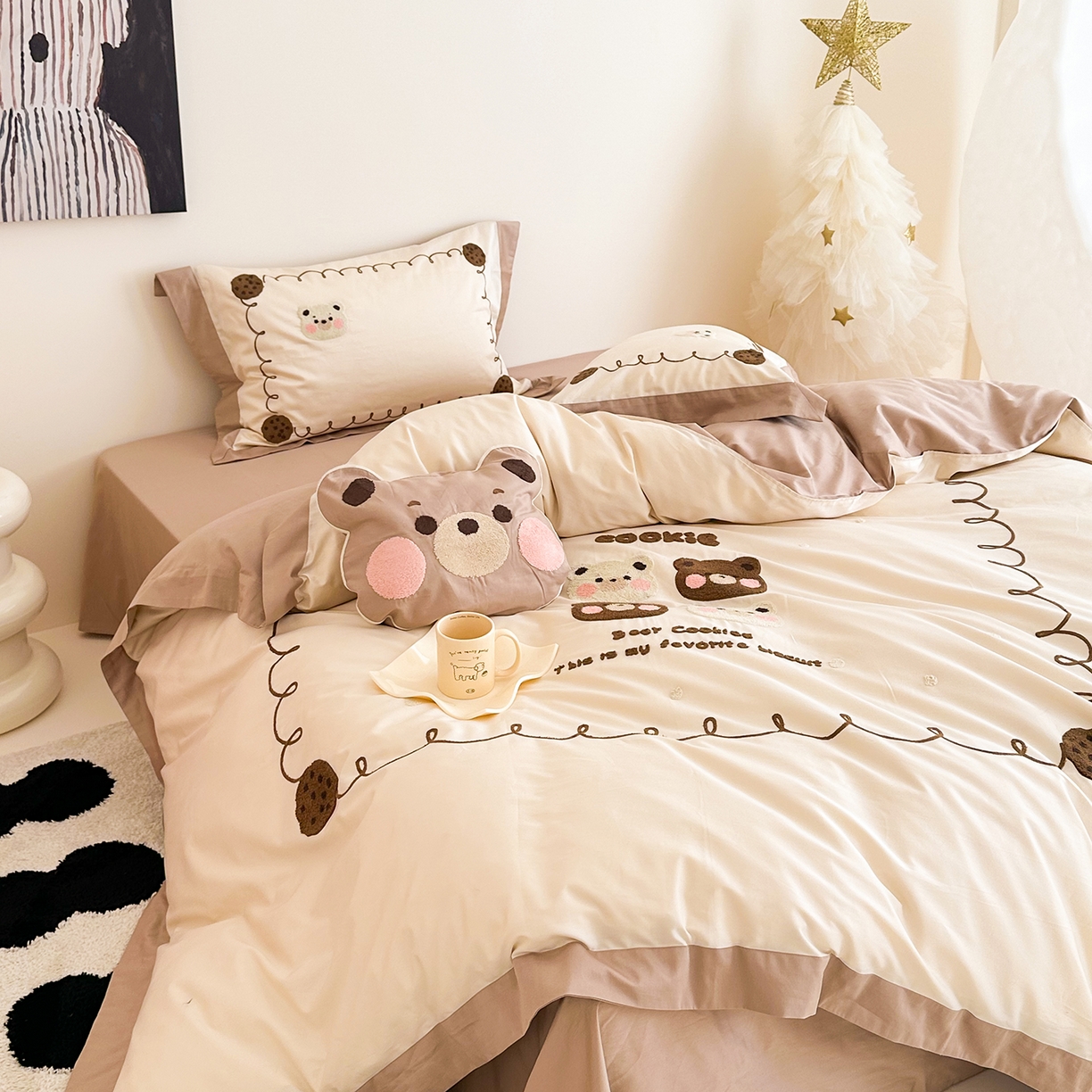 91家纺网 家纺一手货源 找家纺 （总）西西家居 2025新款100支长绒棉澳棉四件套-