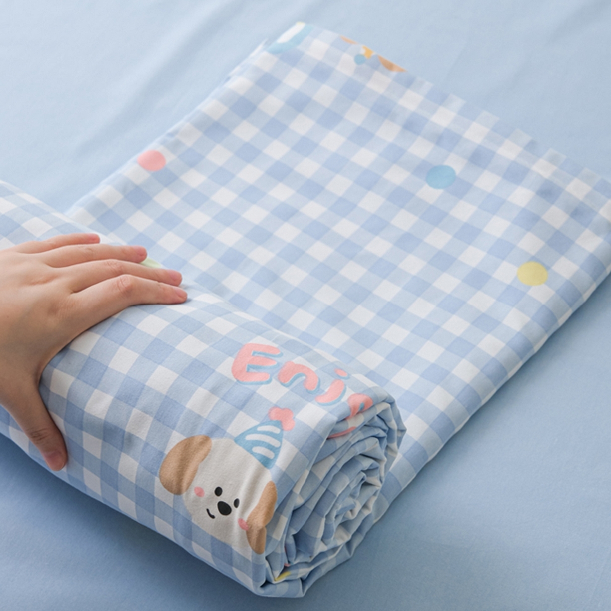 91家纺网 家纺一手货源 找家纺 （总）慕绸家纺（原萌宝老粗布厂家） 2025秋冬新款加厚纯棉磨毛印花四件套