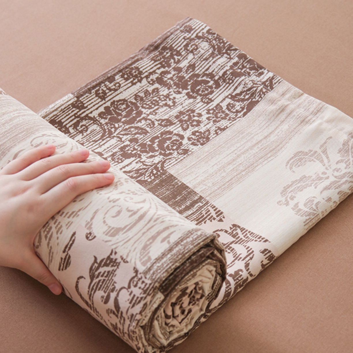 91家纺网 家纺一手货源 找家纺 （总）慕绸家纺（原萌宝老粗布厂家） 2025秋冬新款加厚纯棉磨毛印花四件套