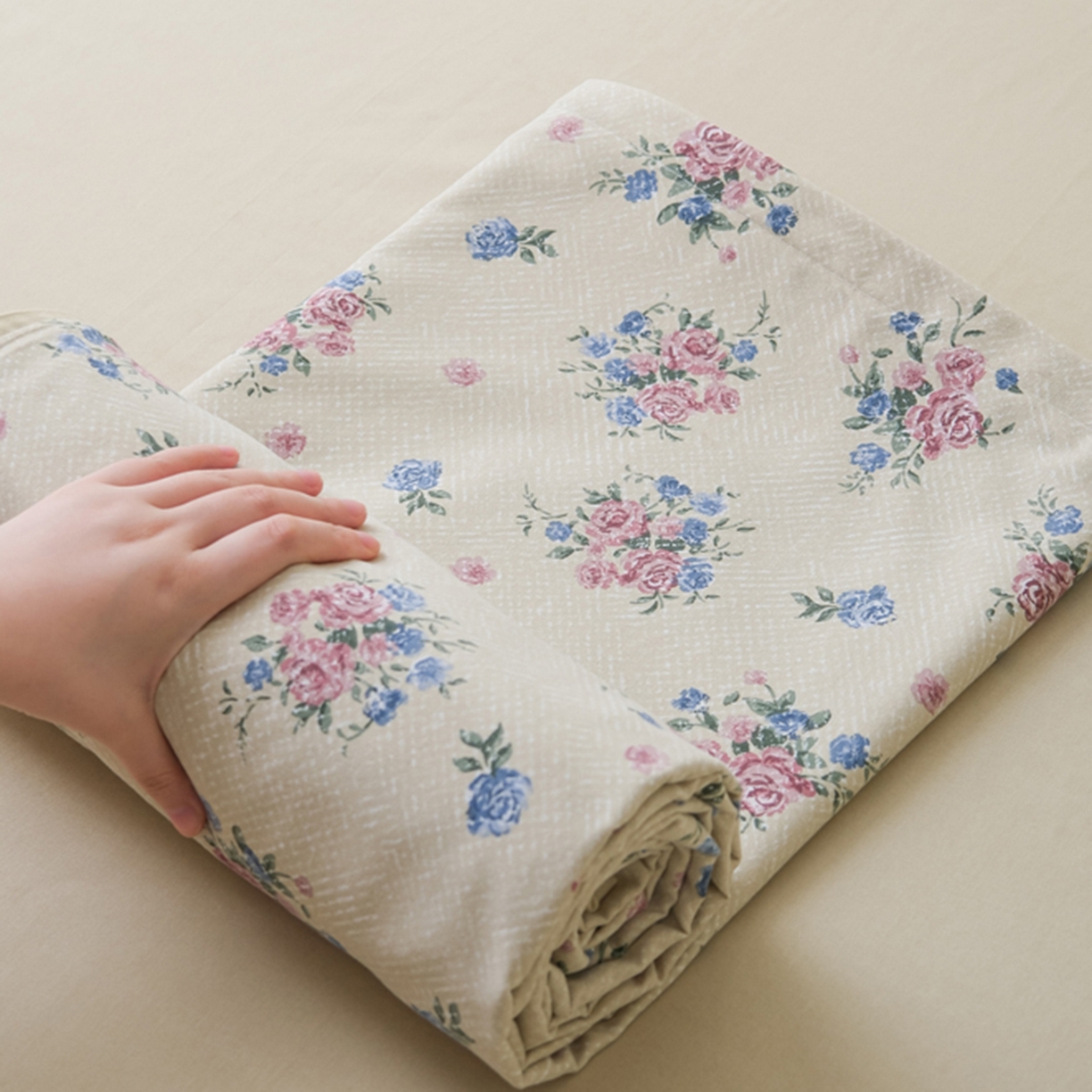 91家纺网 家纺一手货源 找家纺 （总）慕绸家纺（原萌宝老粗布厂家） 2025秋冬新款加厚纯棉磨毛印花四件套