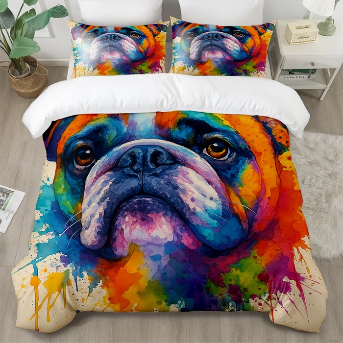 91家纺网 家纺一手货源 找家纺 （总1）轩贝雅 2025新款跨境Pod工厂数码印花被套套装（被套+枕套）第七批