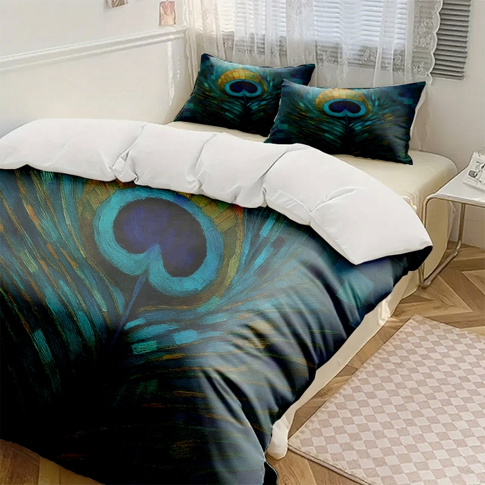 91家纺网 家纺一手货源 找家纺 （总1）轩贝雅 2025新款跨境Pod工厂数码印花被套套装（被套+枕套）第七批