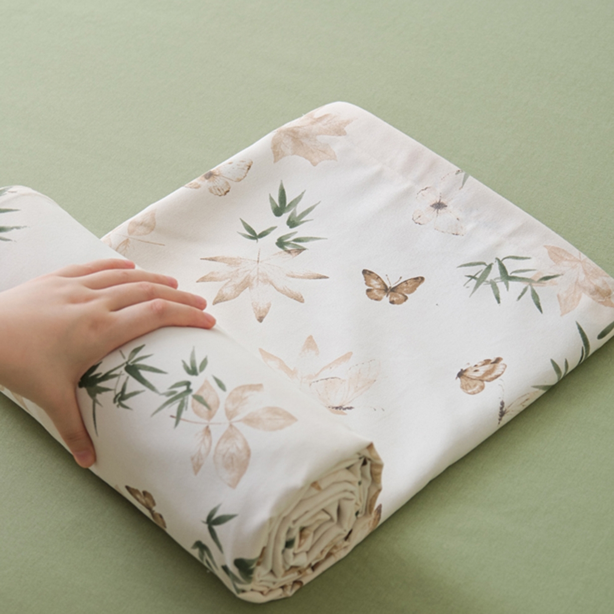 91家纺网 家纺一手货源 找家纺 （总）慕绸家纺（原萌宝老粗布厂家） 2025秋冬新款加厚纯棉磨毛印花四件套