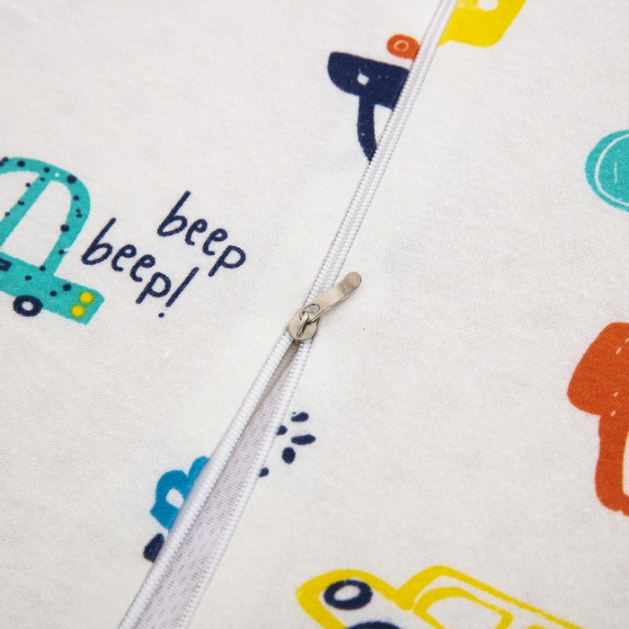 91家纺网 家纺一手货源 找家纺 大黄蜂家居家纺 2025新款针织棉儿童乳胶枕 快乐汽车