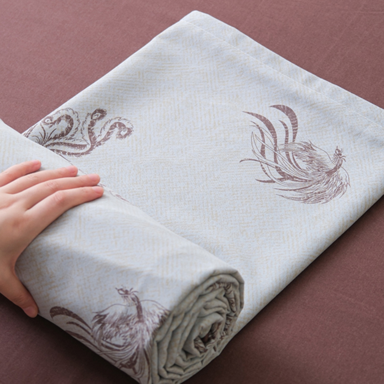 91家纺网 家纺一手货源 找家纺 （总）慕绸家纺（原萌宝老粗布厂家） 2025秋冬新款加厚纯棉磨毛印花四件套